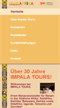 Mobile Screenshot of impala-tours.de